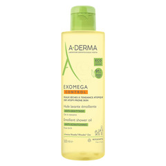 A-Derma Exomega Control, emolientno čistilno olje za tuširanje za atopijsko kožo (500 ml)