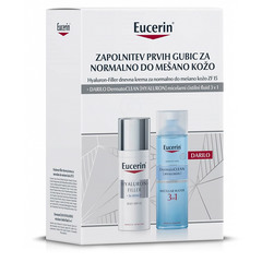 Eucerin Hyaluron-Filler, set za normalno do mešano kožo - dnevna krema in [Hyaluron] čistilni fluid (50 ml + 200 ml)