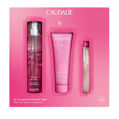 Caudalie Rose the Vigne trio, set (50 ml + 50 ml + 10 ml) 