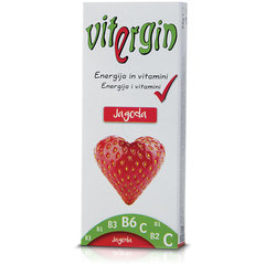 Vitergin energy, bonboni z vitamini - jagoda (20 bonbonov)