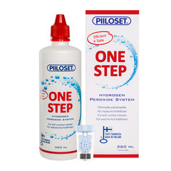 Piloset Onestep, sistem z vodikovim peroksidom za vse vrste kontaktnih leč (360 ml)