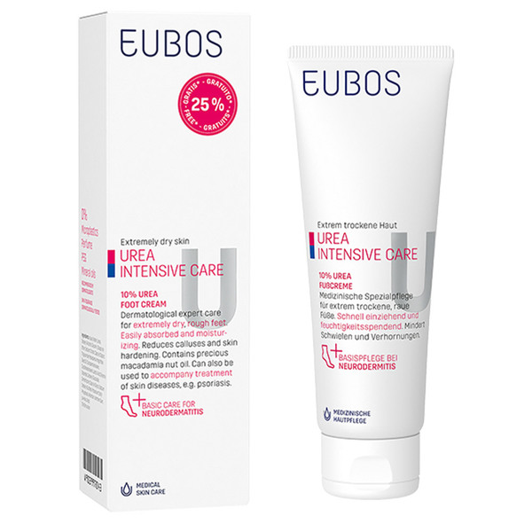 Eubos Urea 10%, krema za noge (125 ml + 25 ml)