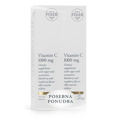 M.E.V. Feller Vitamin C 1.000 mg, šumeče tablete - paket (2 x 20 tablet)