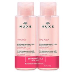 Nuxe Very Rose, pomirjujoča micelarna vodica 3v1 - paket (2 x 400 ml) 