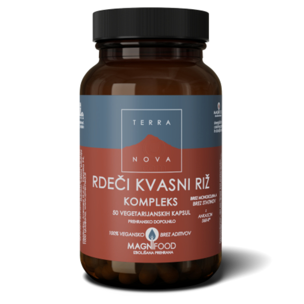 Terranova Rdeči kvasni riž kompleks, kapsule (50 kapsul)