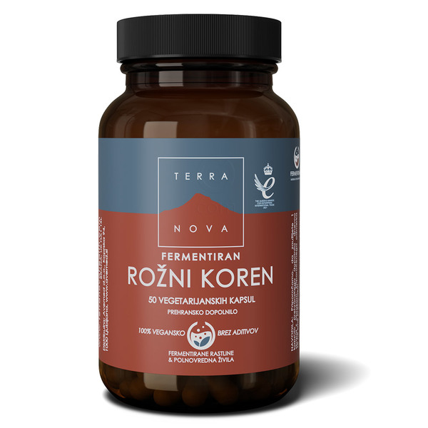 Terranova fermetiran Rožni koren, kapsule (50 kapsul)