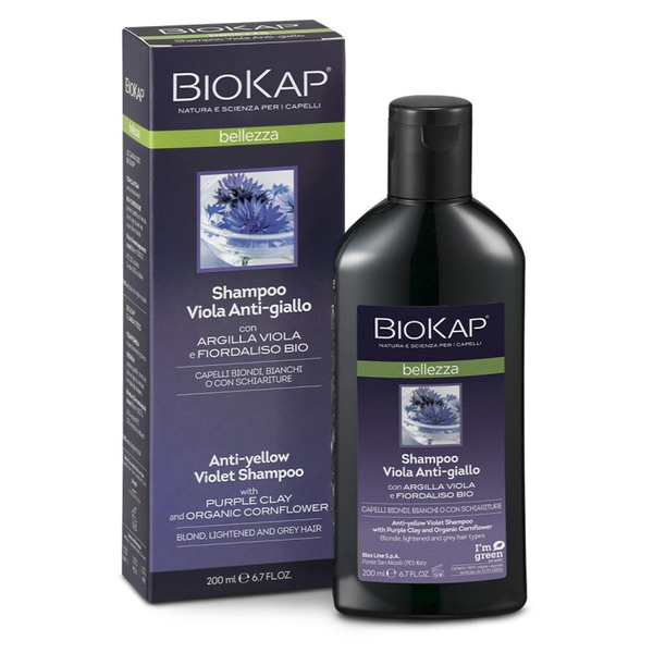BioKap Viola Anit-giallo, šampon za lase proti rumenim odtenkom (200 ml)