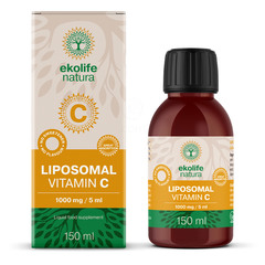 Ekolife Nature liposomski Vitamin C 1000 mg, tekočina (150 ml)