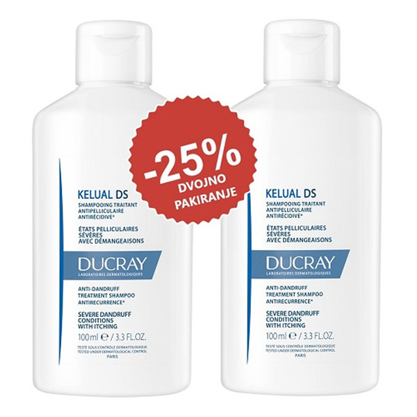 Ducray Kelual DS, paket šamponov (2 x 100 ml)