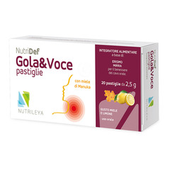 Nutridef Throat&Voice Nutrileya, pastile z okusom limone (20 pastil)