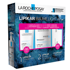 LRP Lipikar AP+M Light balzam, paket (400 ml + 100 ml + 15 ml)