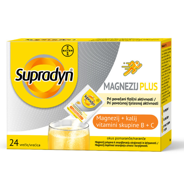 Supradyn Magnezij Plus, zrnca v vrečkah (24 vrečk)