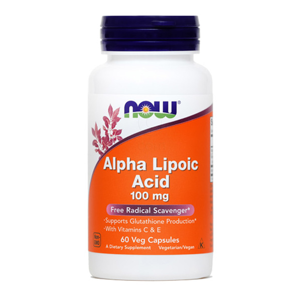NOW Alfa lipoična kislina 100 mg, kapsule (60 kapsule)