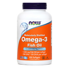 NOW Omega-3 1000 mg, kapsule (200 kapsul)