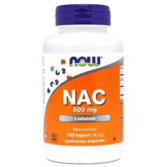 NOW NAC 600 mg, kapsule (100 kapsule)