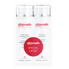 Skincode Essentials All-in-one Cleanser Micellar Water, micelarna vodica - paket (2 x 200 ml)