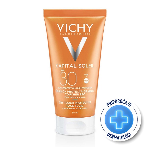 Vichy Capital Soleil, emulzija za obraz ZF30 (50 ml)