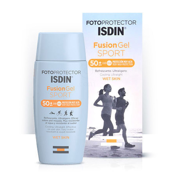 ISDIN Fotoprotector Fusion Gel Sport Wet skin, gel za telo za zaščito pred soncem - ZF50+ (100 ml)