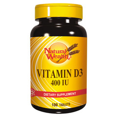 Natural Wealth Vitamin E 400 I.E., mehke kapsule (100 kapsul)