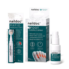Naildoc Duo, set - rapid gel + foot pršilo (4 ml + 25 ml)