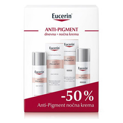 Eucerin Anti-Pigment, set za nego kože (2 x 50 ml)