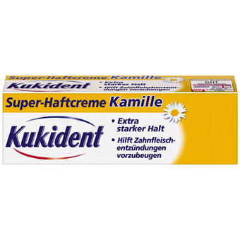 Kukident pričvrstilna krema za proteze z izvlečki kamilice (40 ml)