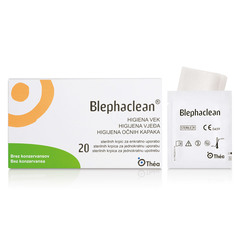 Blephaclean, sterilne krpice za čiščenje vek (20 blazinic)
