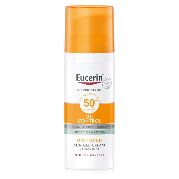 Eucerin Sun Oil Control Dry Touch, kremni gel za zaščito obraza - ZF 50+ (50 ml)