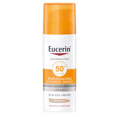 Eucerin Sun Photoaging Control, fluid za obraz v odtenku Medium - ZF 50+ (50 ml)