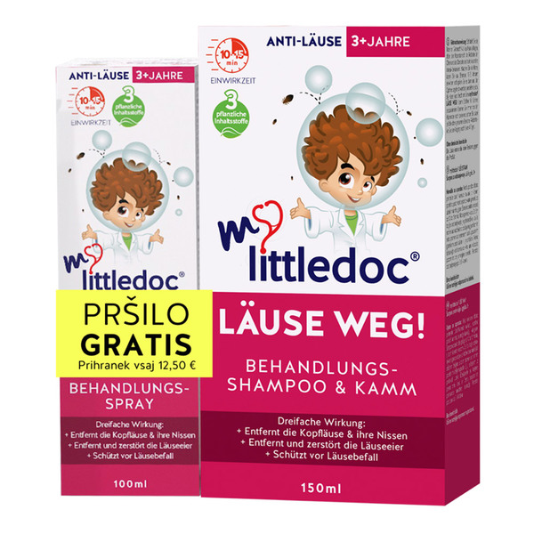 mylittledoc Duo, set uši - šampon in pršilo (150 ml + 100 ml)