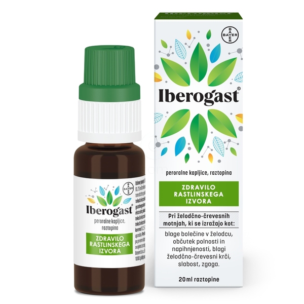 Iberogast peroralne kapljice, raztopina (20 ml)