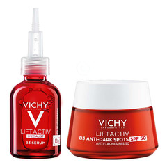 Vichy Liftactiv, protokol proti gubam in hiperpigmentacijskim madežem - serum in dnevna nega (30 ml + 50 ml)