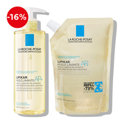 LRP Lipikar Huile Lavante AP+, olje za umivanje telesa za suho kožo (2 x 400 ml)