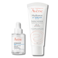 Avene Hydrance Boost, lahka rutina za vlaženje suhe kože - serum in lahka krema (30 ml + 40 ml)
