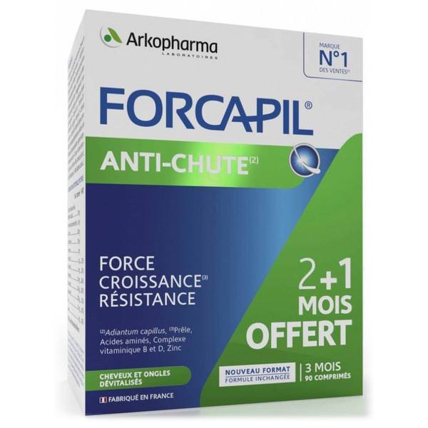 Forcapil Anti-chute Arkopharma, tablete (3 x 30 tablet)