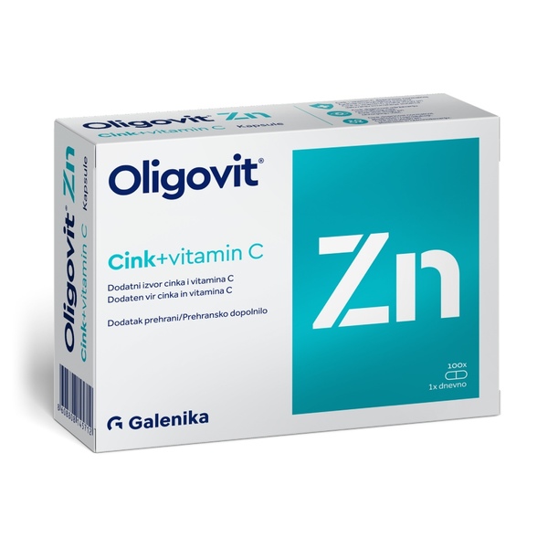 Oligovit Cink + Vitamin C Galenika, kapsule (100 kapsul)