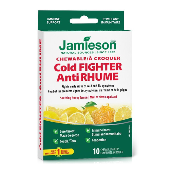 Jamieson Cold Fighter, žvečljive tablete (10 tablet)