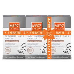 Merz Spezial, dražeji za kožo, lase in nohte - paket (3 x 60 dražejev)