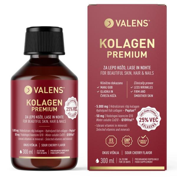 Valens Premium Kolagen višnja, tekočina (300 ml)