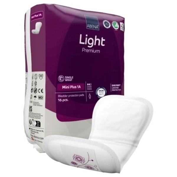 Abena Light Premium Mini Plus 1A, predloge za srednjo inkotinenco (16 predlog)