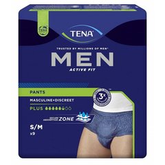 Tena Men Active Fit Pants Plus S / M, inkontinenčne hlačke - modre (9 hlačk)