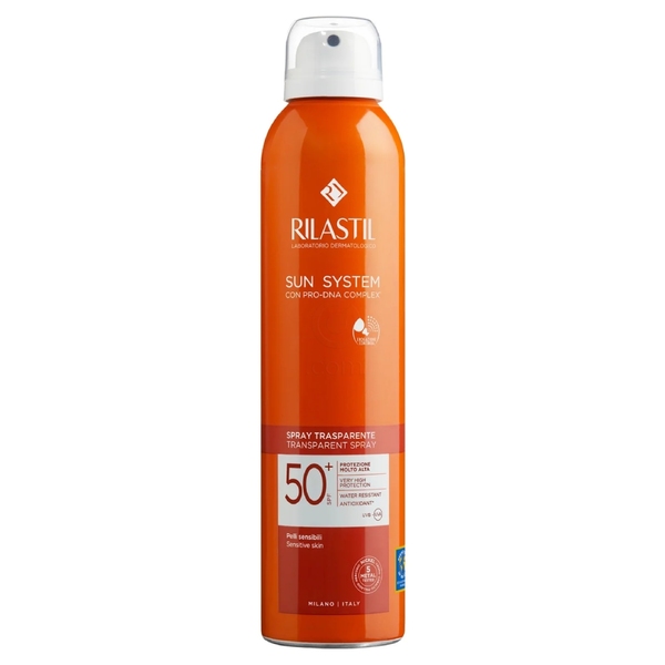 Rilastil Sun System, transparentno zaščitno pršilo - ZF50+ (200 ml)