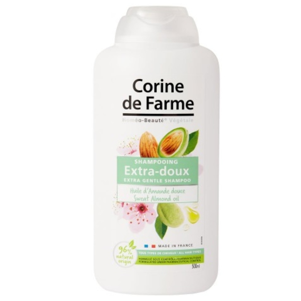  Corine De Farme, nežen šampon za poškodovane lase z mandljevim oljem (500 ml)