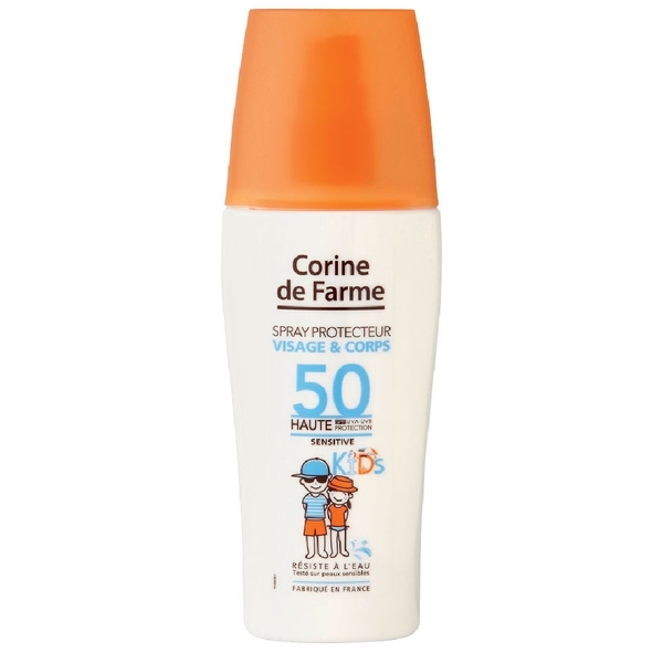 Corine De Farme Protective, otroško zaščitno mleko za telo in obraz ZF 50 (150 ml)