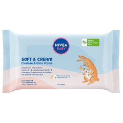 Nivea Soft & Cream, vlažni čistilni robčki (57 robčkov)