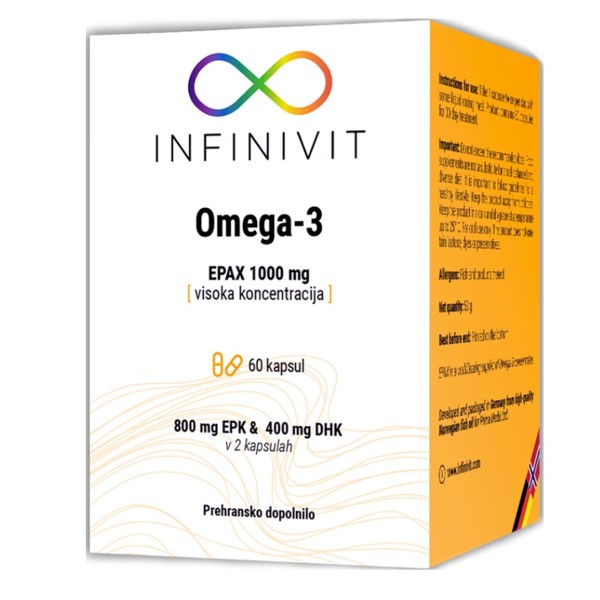  Infinivit Omega 3, kapsule (60 kapsul)
