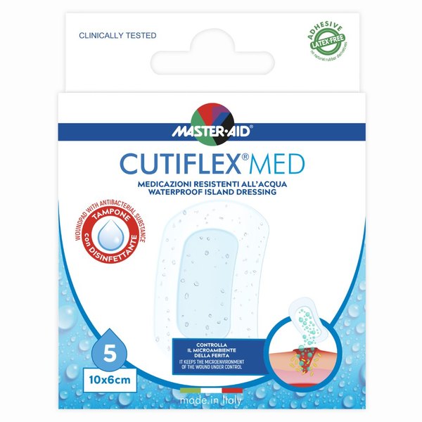 Master Aid Cutiflex 10 x 6 cm, obliži (5 obližev)
