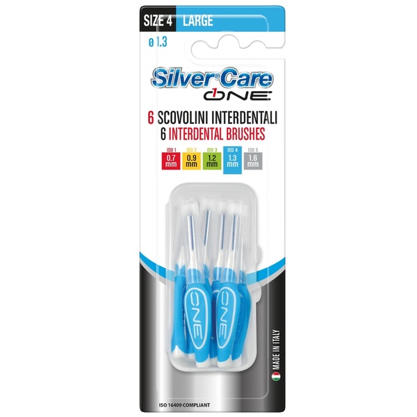 Silver Care Large, medzobne ščetke - 1,3 mm (6 medzobnih ščetk)
