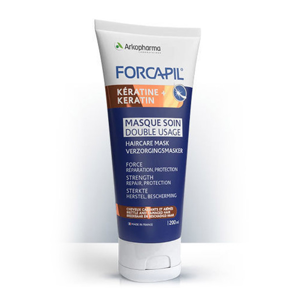 Forcapil Keratine+, maska za lase z dvojnim delovanjem (200 ml)