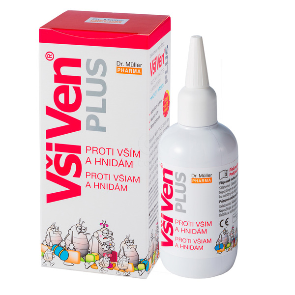 VšiVen Plus, raztopina za odstranjevanje naglavnih uši in gnid (120 ml + glavnik)